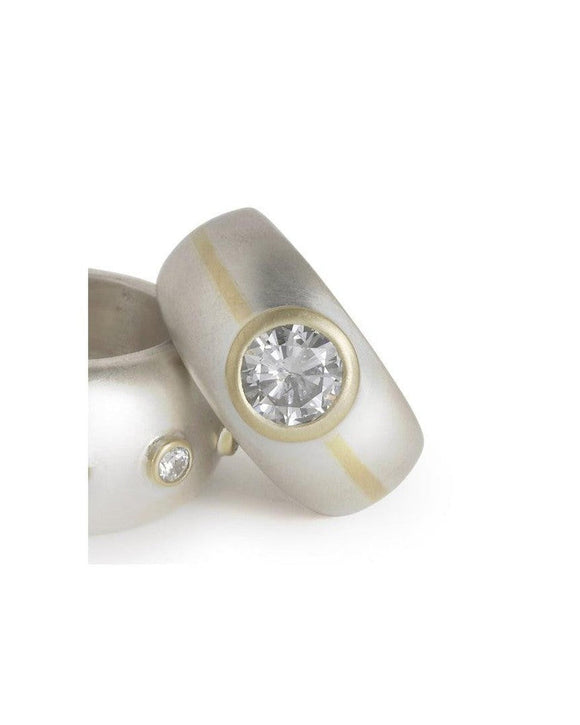 Inlaid 18ct White and Yellow Gold Diamond Ring (1.5ct) Ring Pruden and Smith