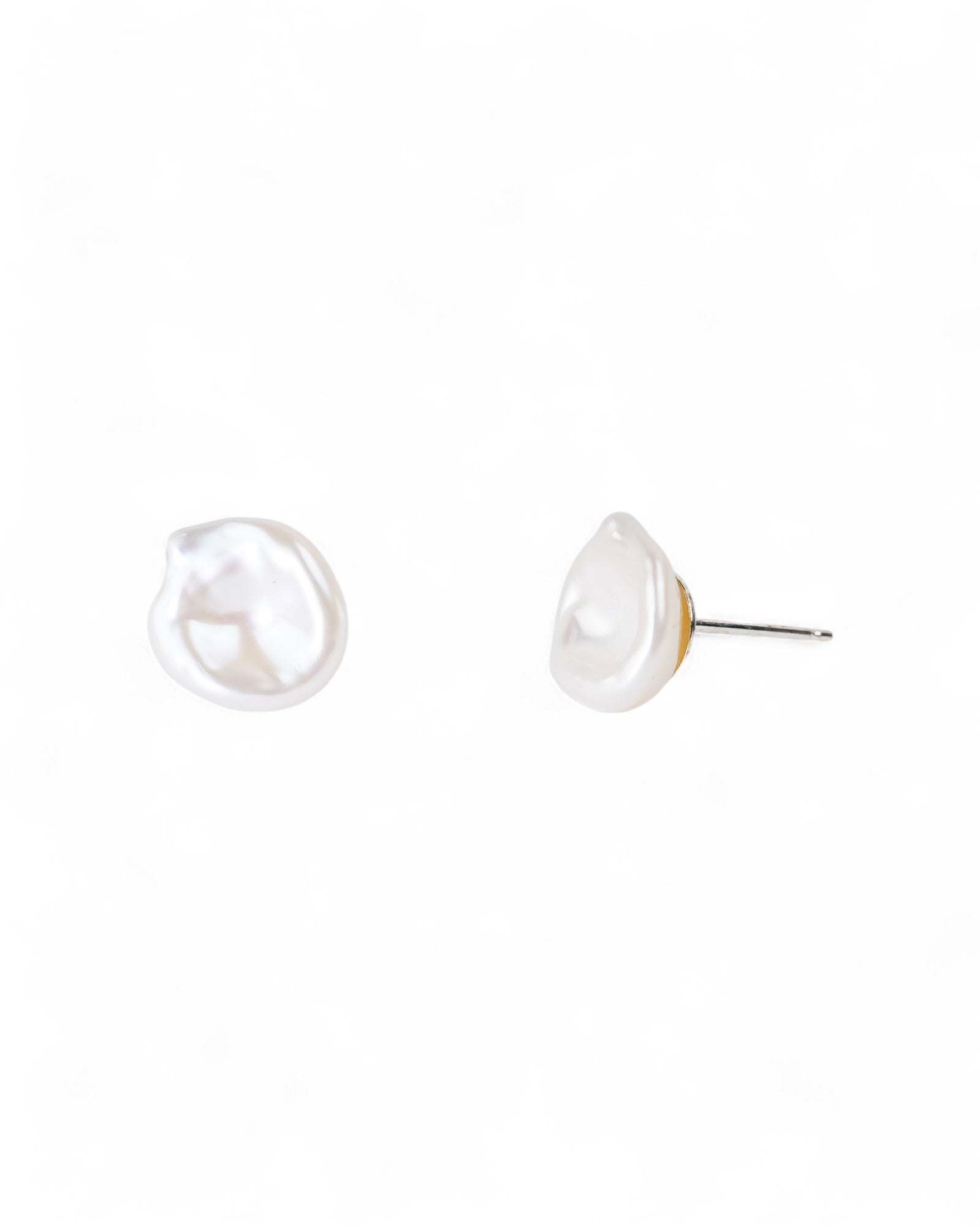 Keshi Pearl Stud Earrings Earrings Pruden and Smith