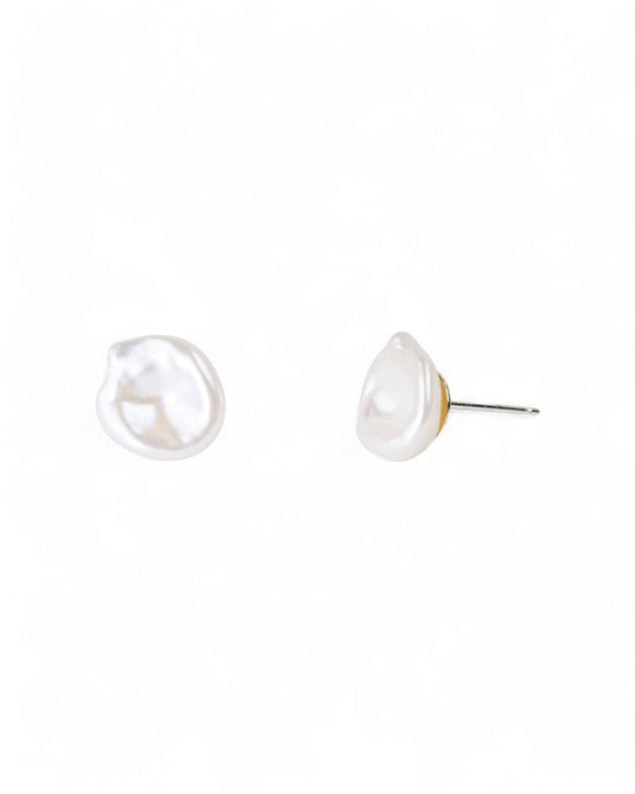 Keshi Pearl Stud Earrings Earrings Pruden and Smith