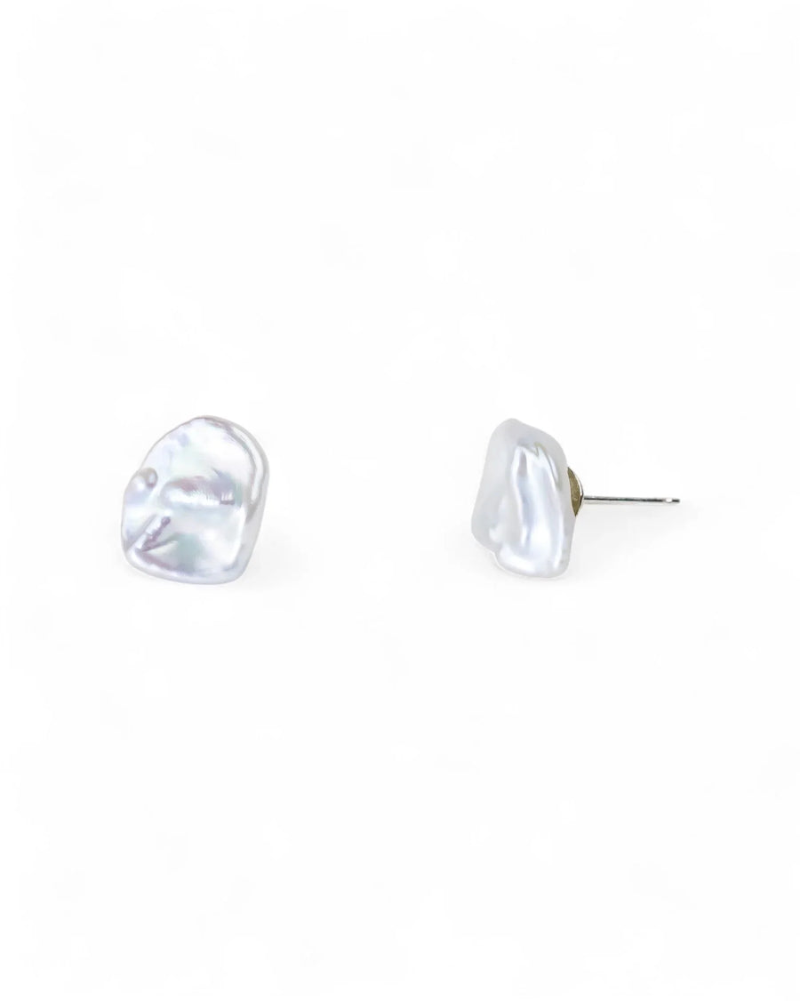 Keshi Pearl Stud Earrings Earrings Pruden and Smith