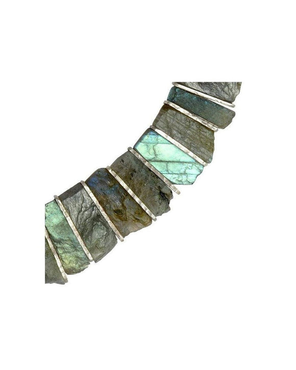Labradorite Tab Necklace Necklace Pruden and Smith