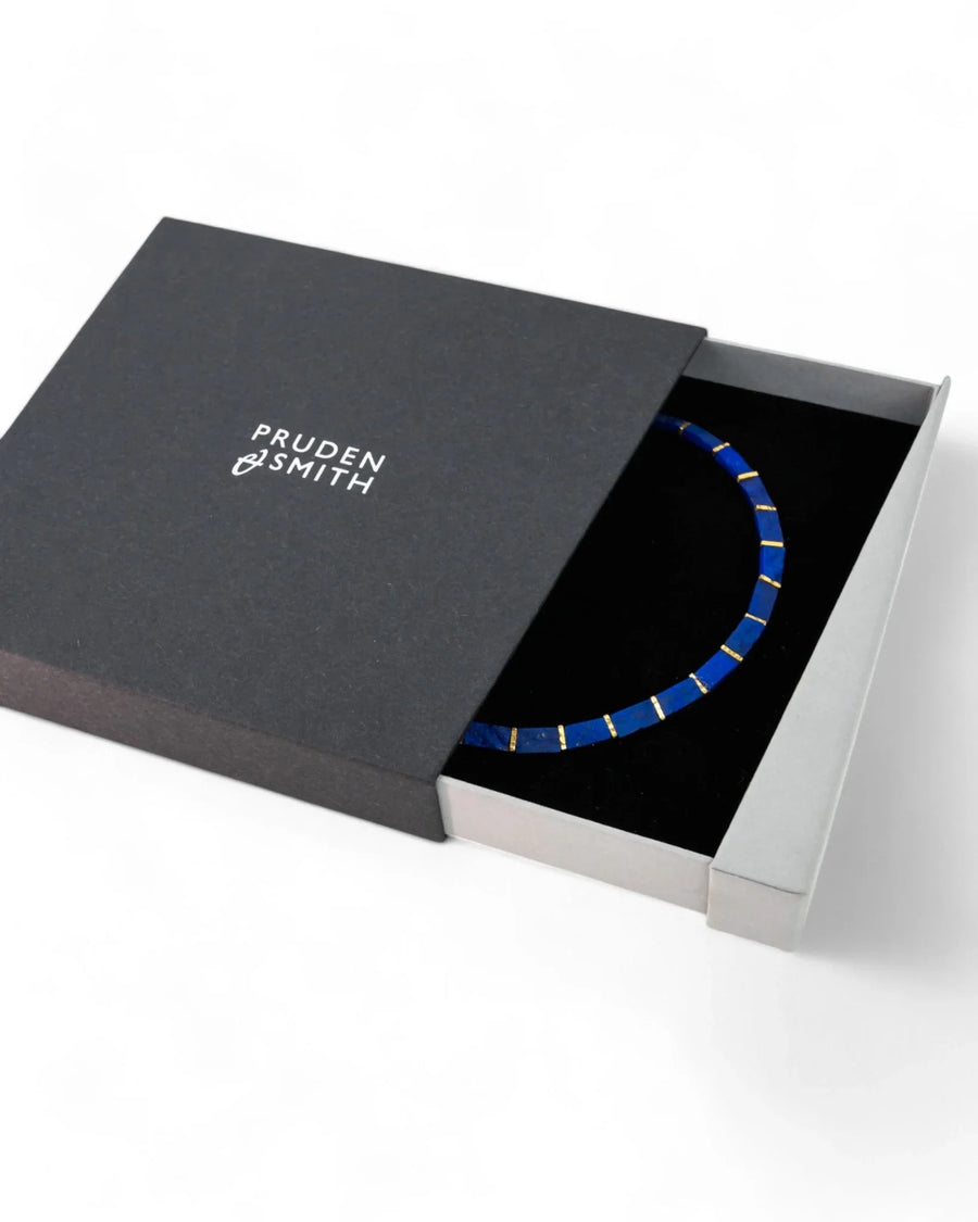 Lapis Lazuli Collar Necklace (Slim) Necklace Pruden and Smith