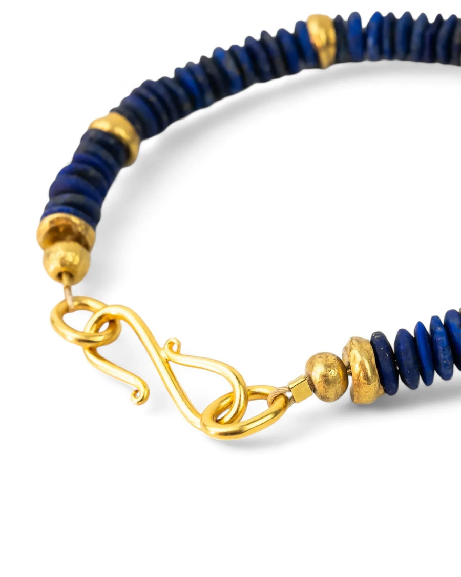 Lapis Lazuli Disc Bracelet Bracelet Pruden and Smith