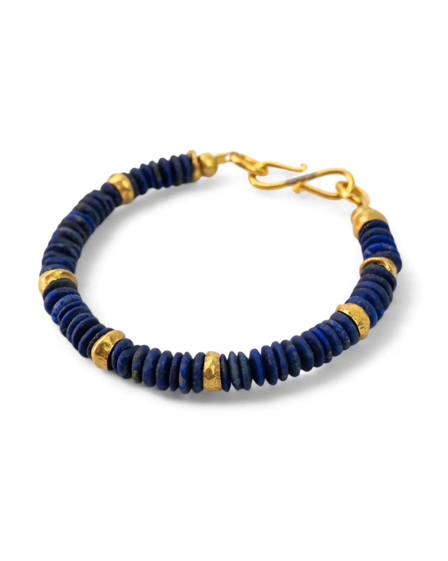 Lapis Lazuli Disc Bracelet Bracelet Pruden and Smith