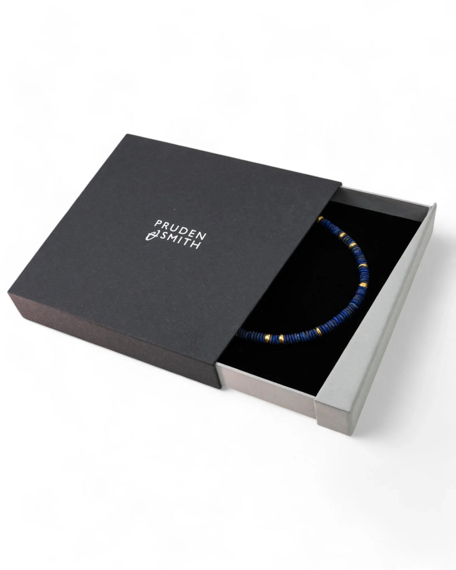 Lapis Lazuli Disc Necklace Necklace Pruden and Smith