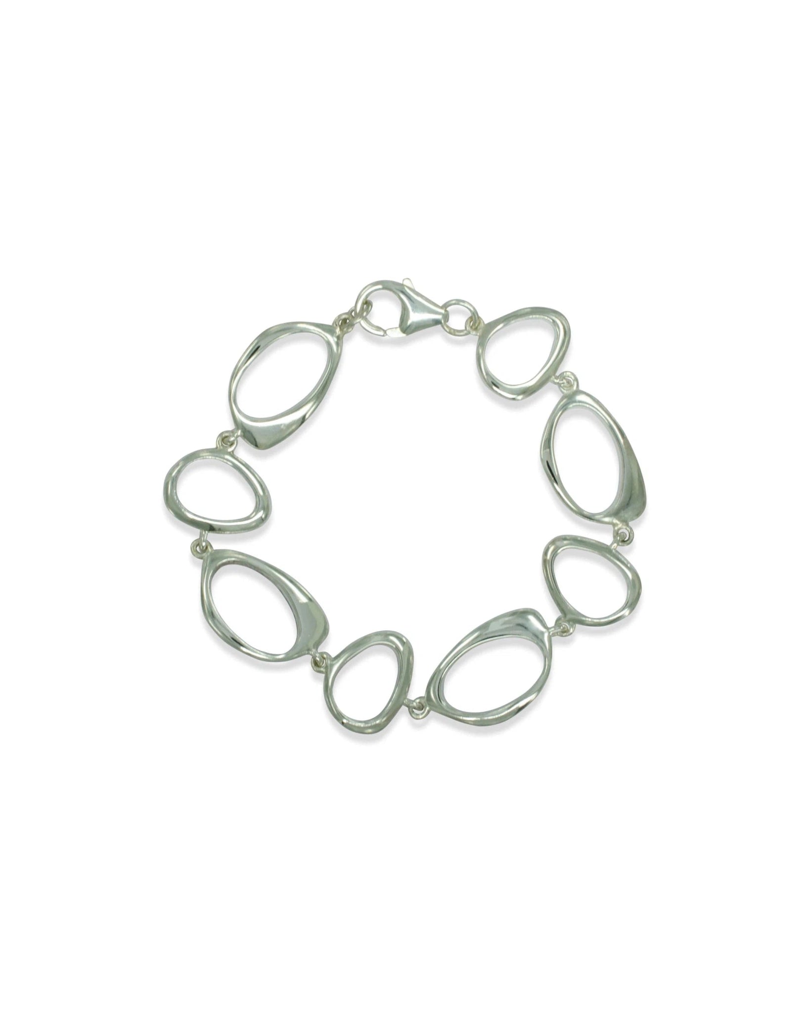 Loop Solid Silver Bracelet Bracelet Pruden and Smith