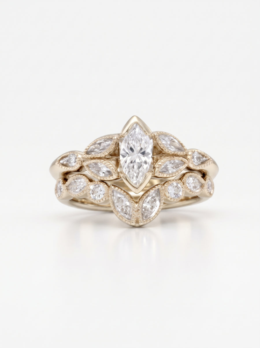 Marquise Cut Vintage Engagement Ring