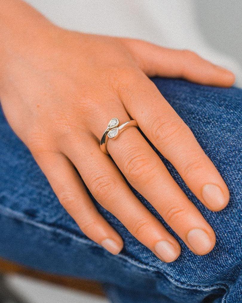 Moi et Toi 9ct Gold Diamond Ring Ring Pruden and Smith