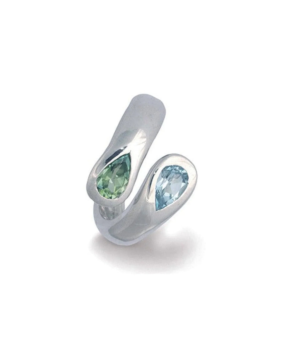 Moi et Toi Amethyst and Blue Topaz Ring Ring Pruden and Smith