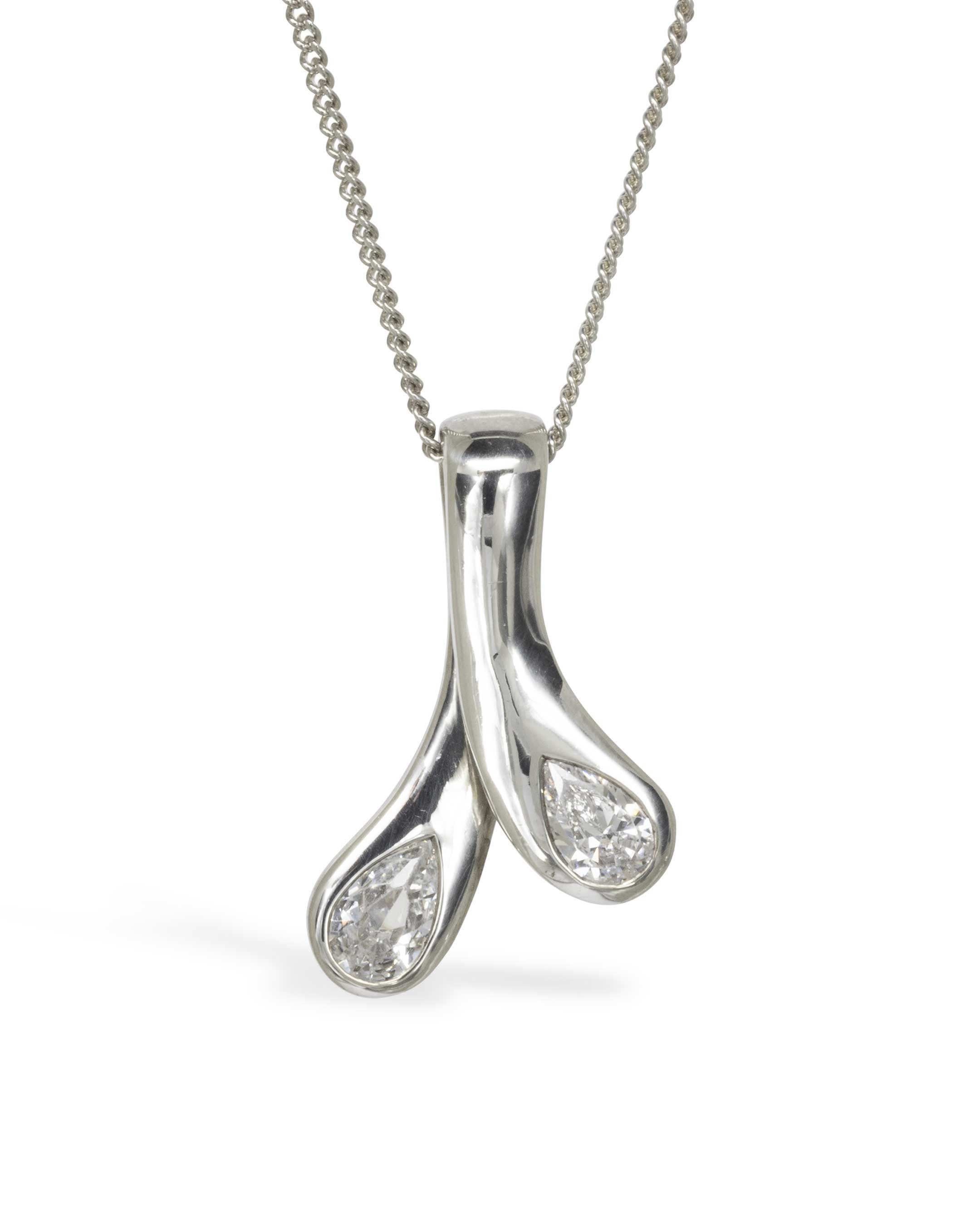 Moi et Toi 1.5ct Diamond Pendant Pendant Pruden and Smith