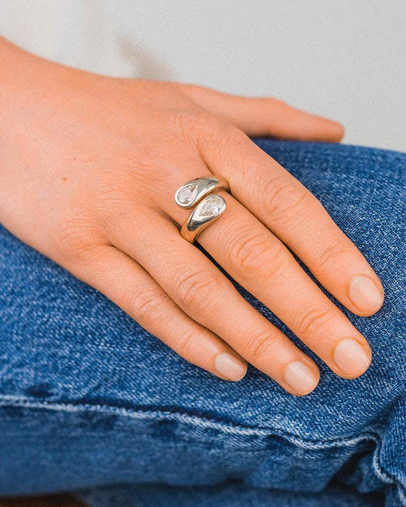 Moi et Toi Diamond Platinum Engagement Ring Ring Pruden and Smith