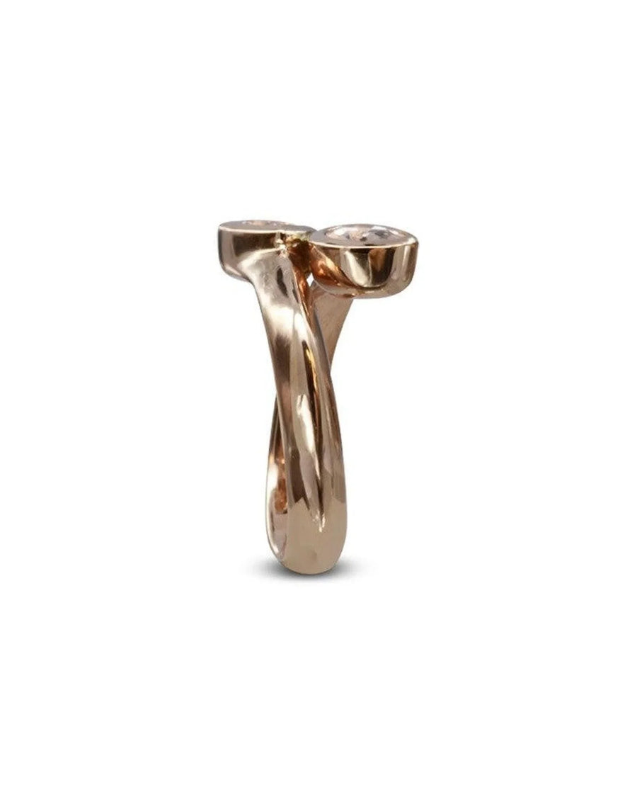 Moi et Toi Morganite 18ct Rose Gold Ring Ring Pruden and Smith