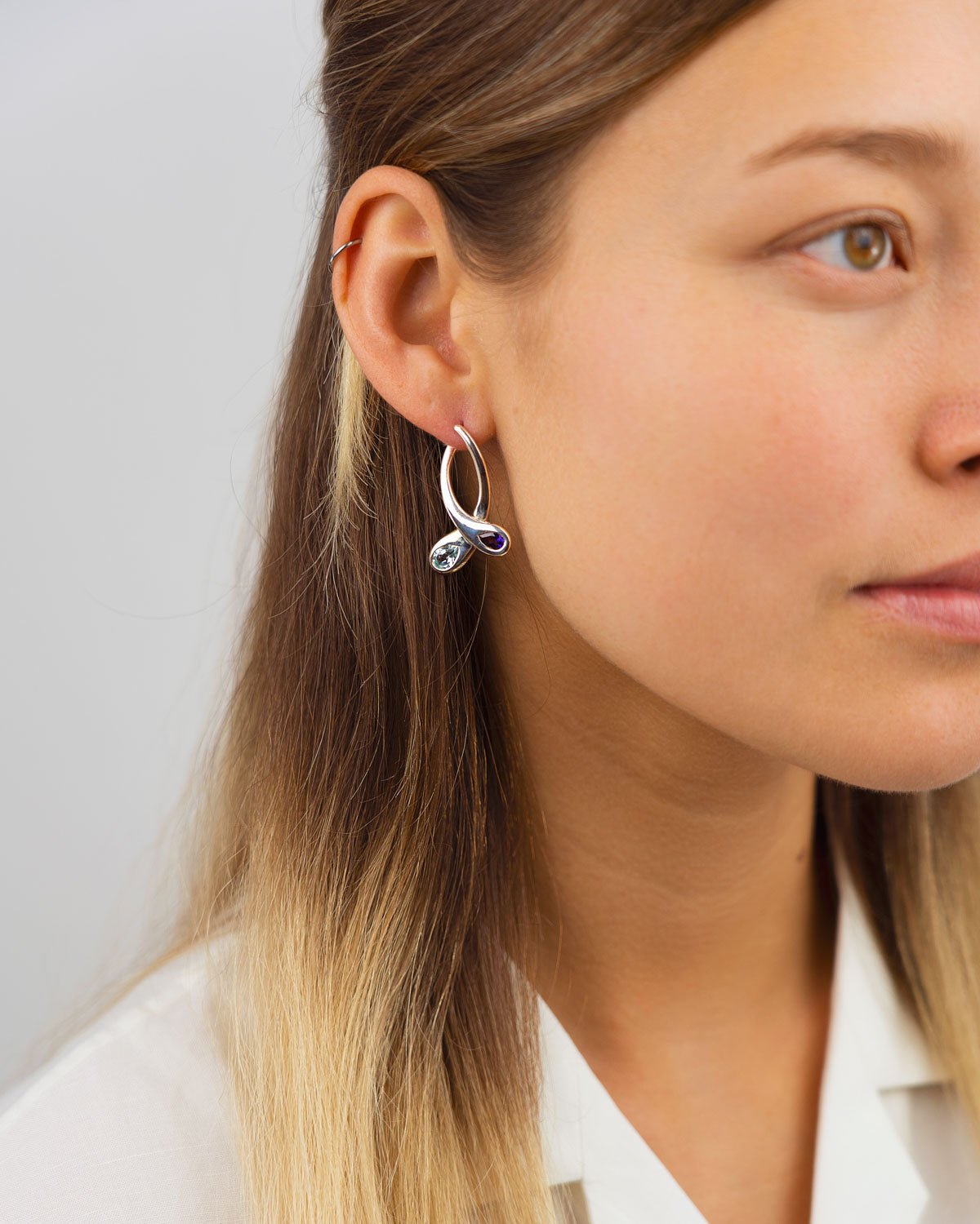 Moi Et Toi Sapphire and Diamond Drop Earrings Earrings Pruden and Smith