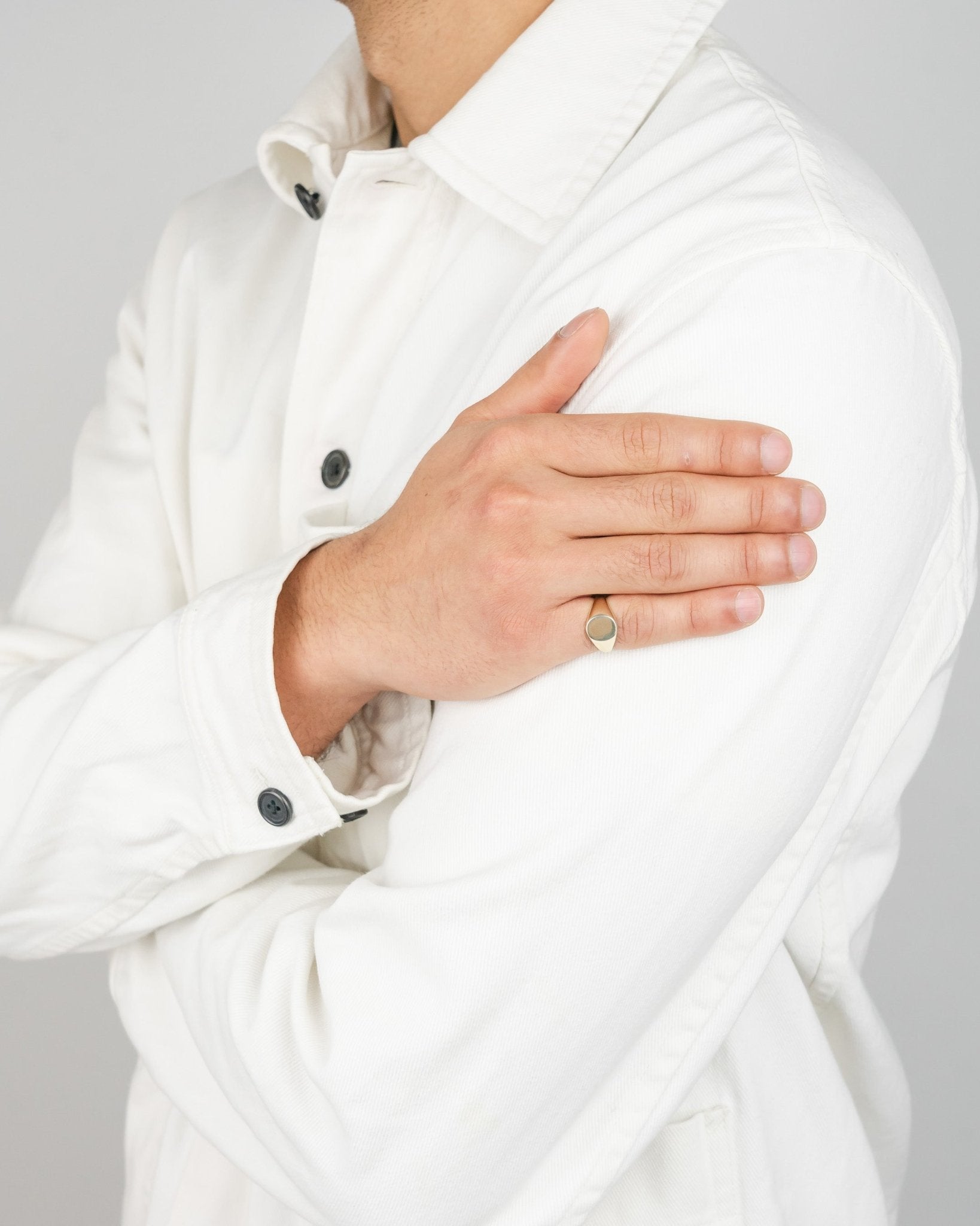 Monogram Engraved Signet Ring Ring Pruden and Smith