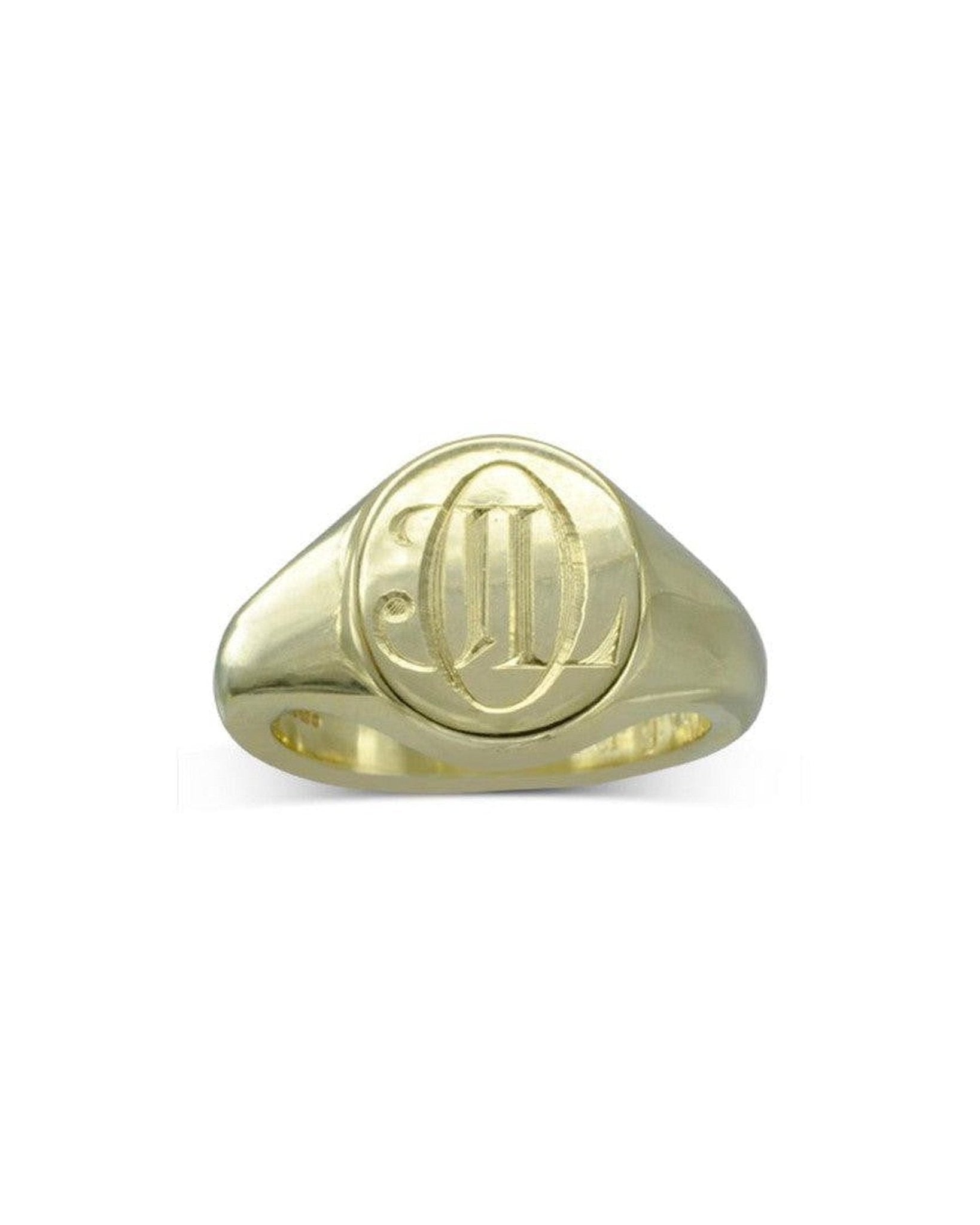 Monogram Engraved Signet Ring Ring Pruden and Smith