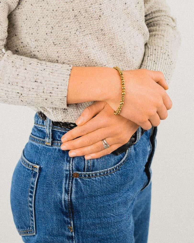 Nugget 9ct Gold Bracelet Bracelet Pruden and Smith