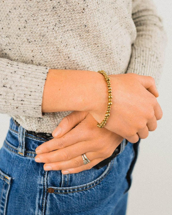 Nugget 9ct Gold Bracelet Bracelet Pruden and Smith