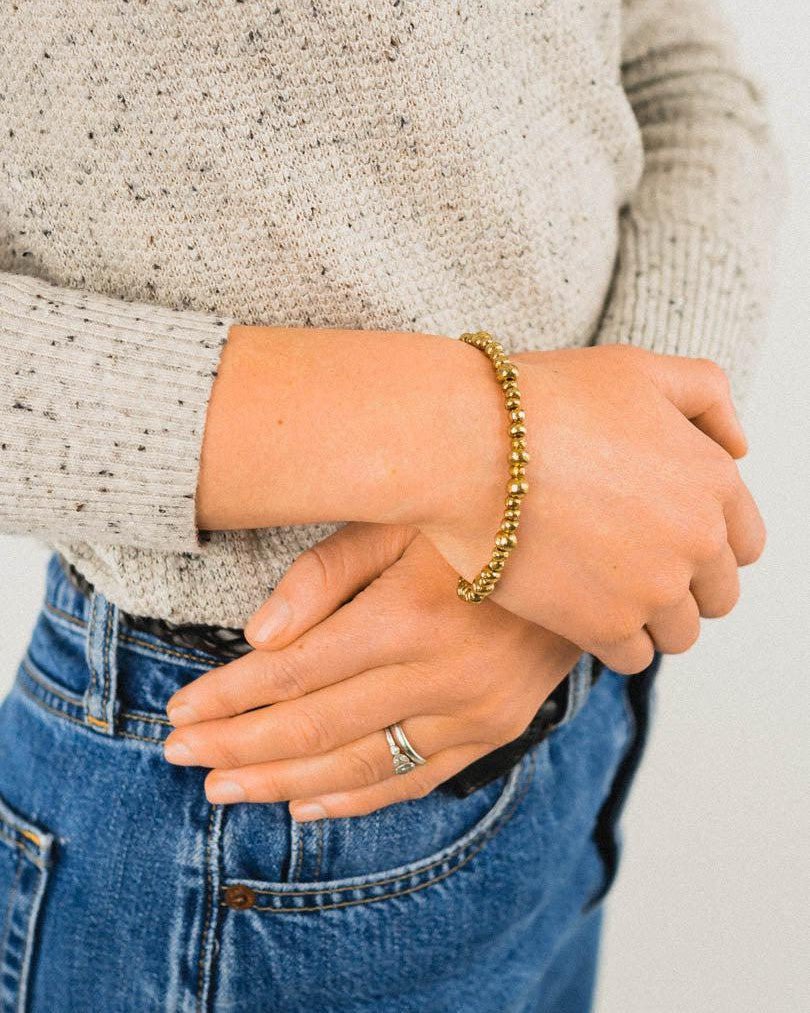 Nugget 9ct Gold Bracelet Bracelet Pruden and Smith