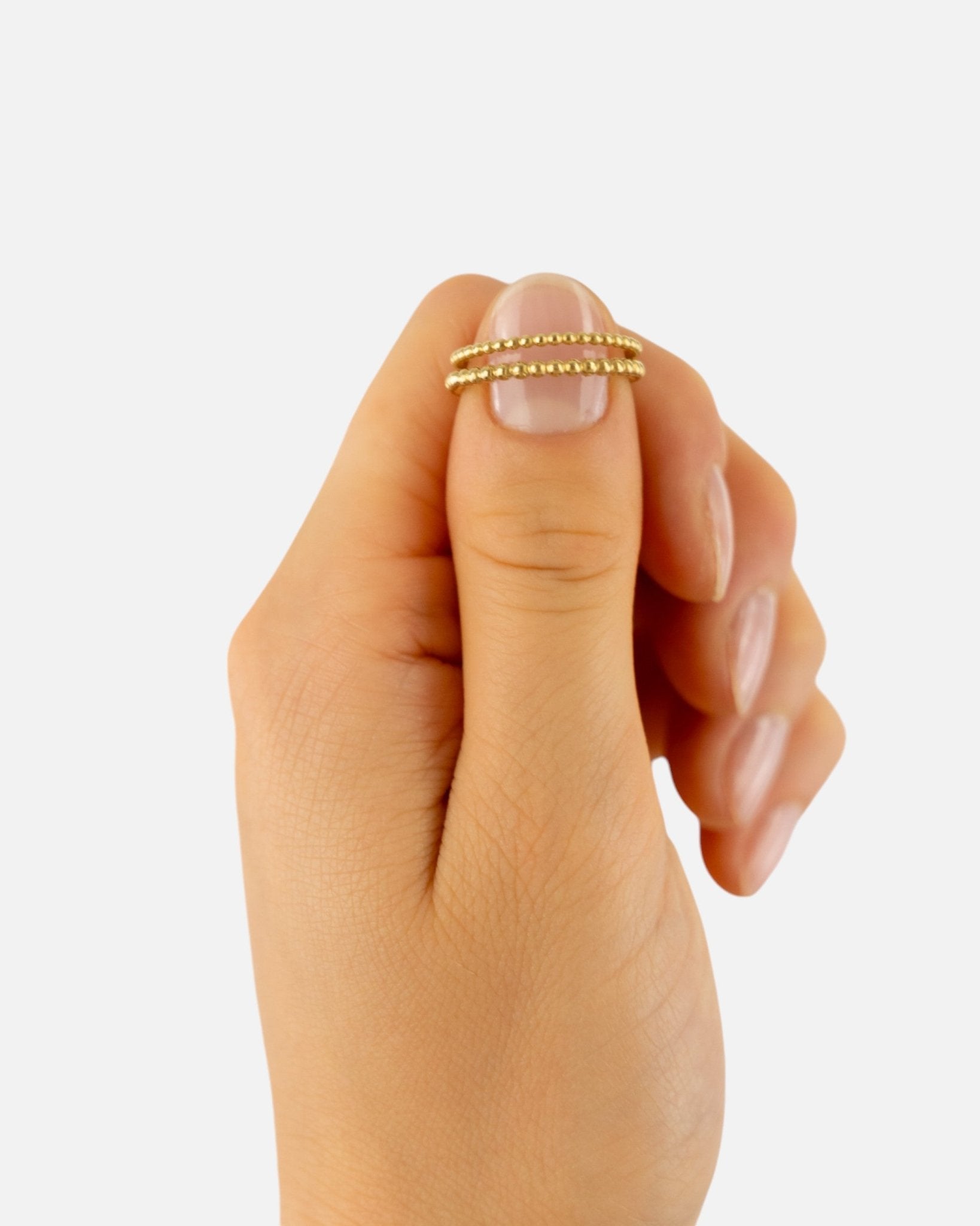 Nugget Bead Stacking Rings Ring Pruden and Smith