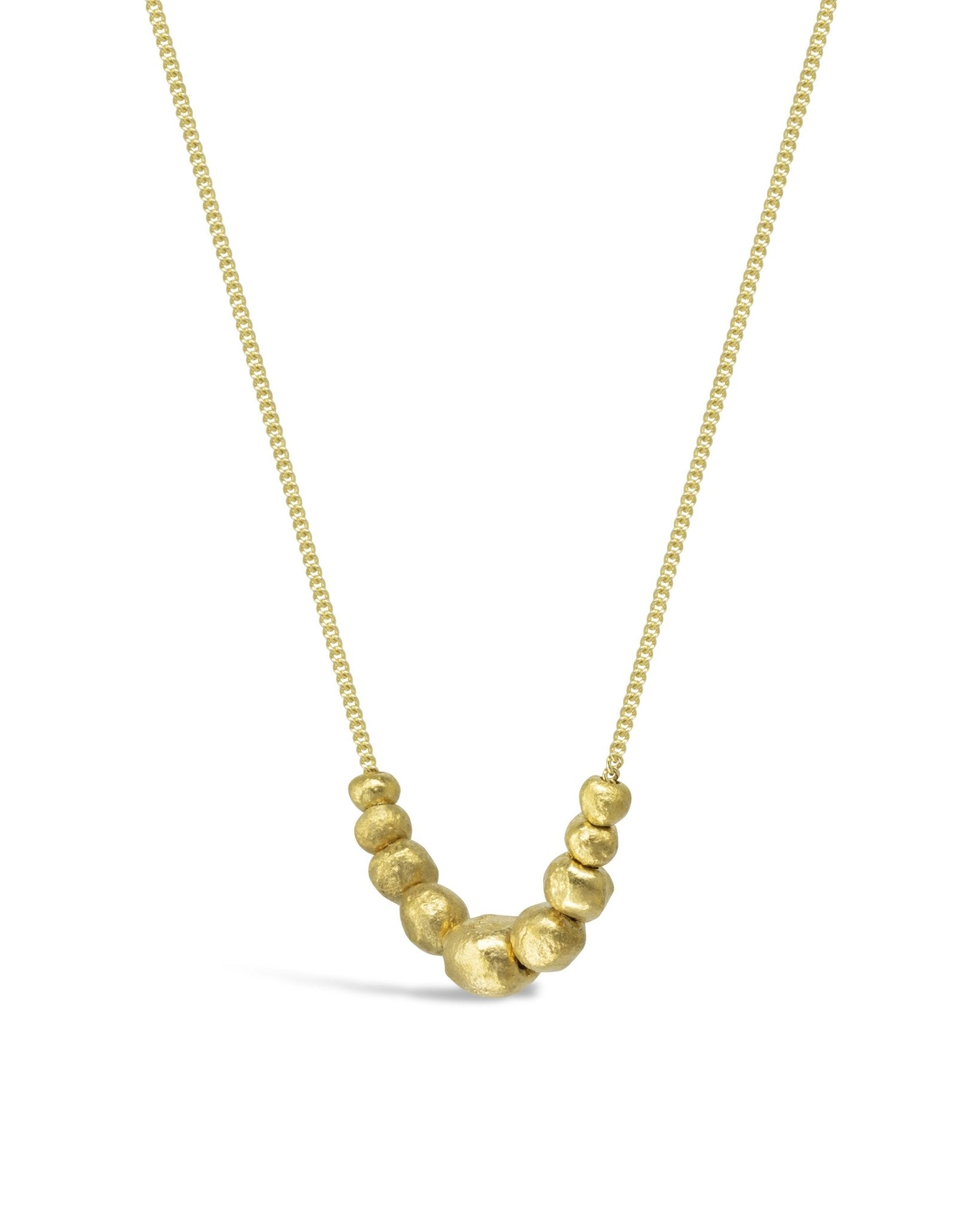 Nugget Chain Pendant - Gold Pendant Pruden and Smith