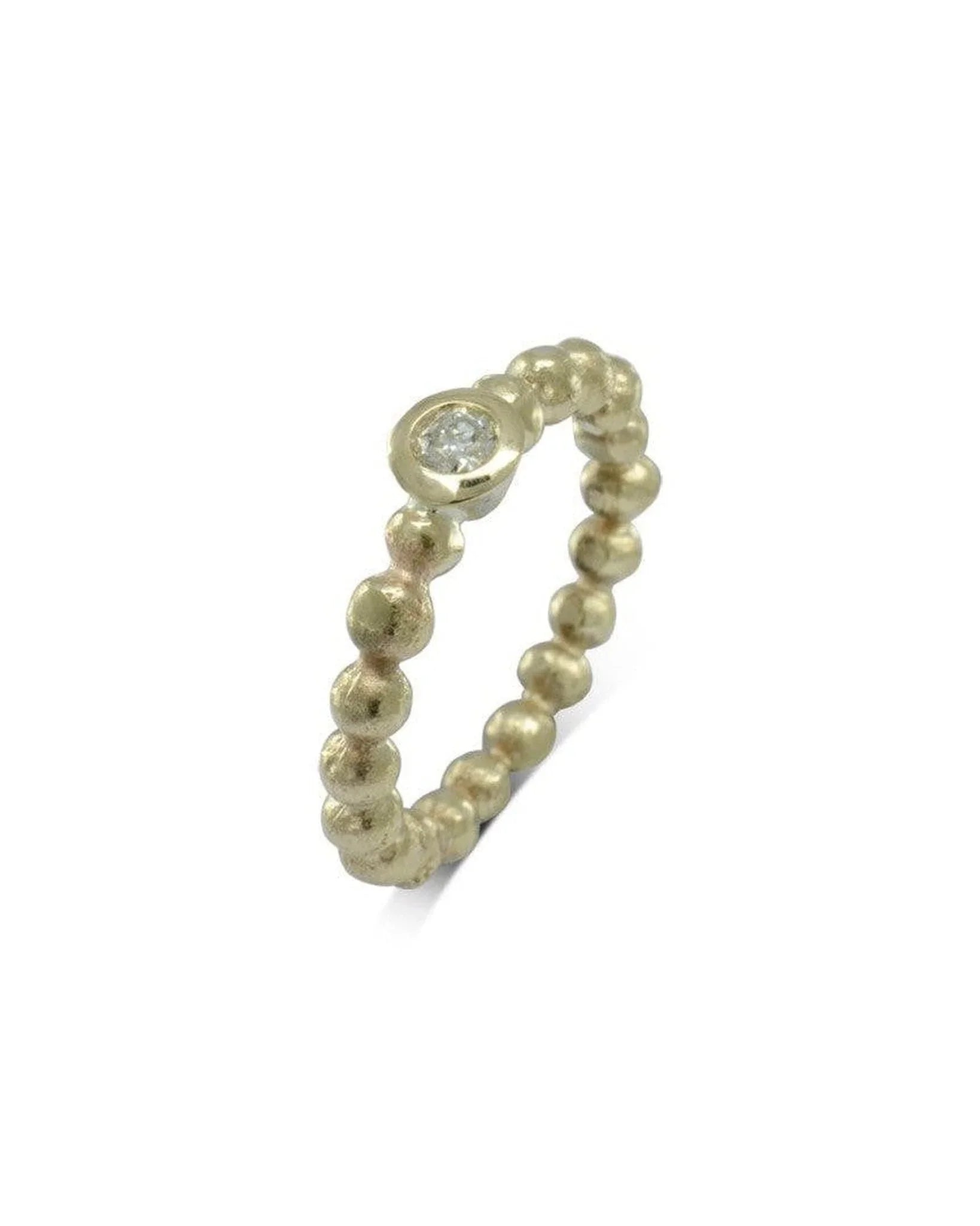Nugget Dainty 9ct Gold and Diamond Ring Ring Pruden and Smith 9ct Yellow Gold