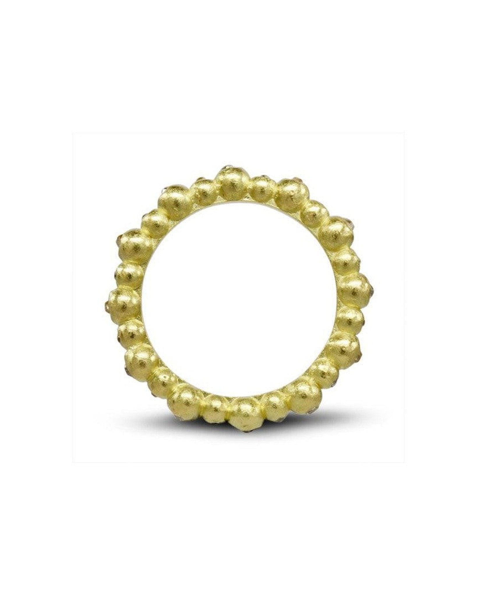 Nugget Dainty Yellow Gold Diamond Eternity Ring Ring Pruden and Smith