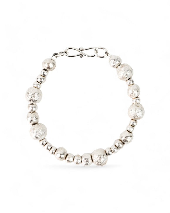 Nugget Random Silver Bracelet Bracelet Pruden and Smith 4-10mm Nuggets