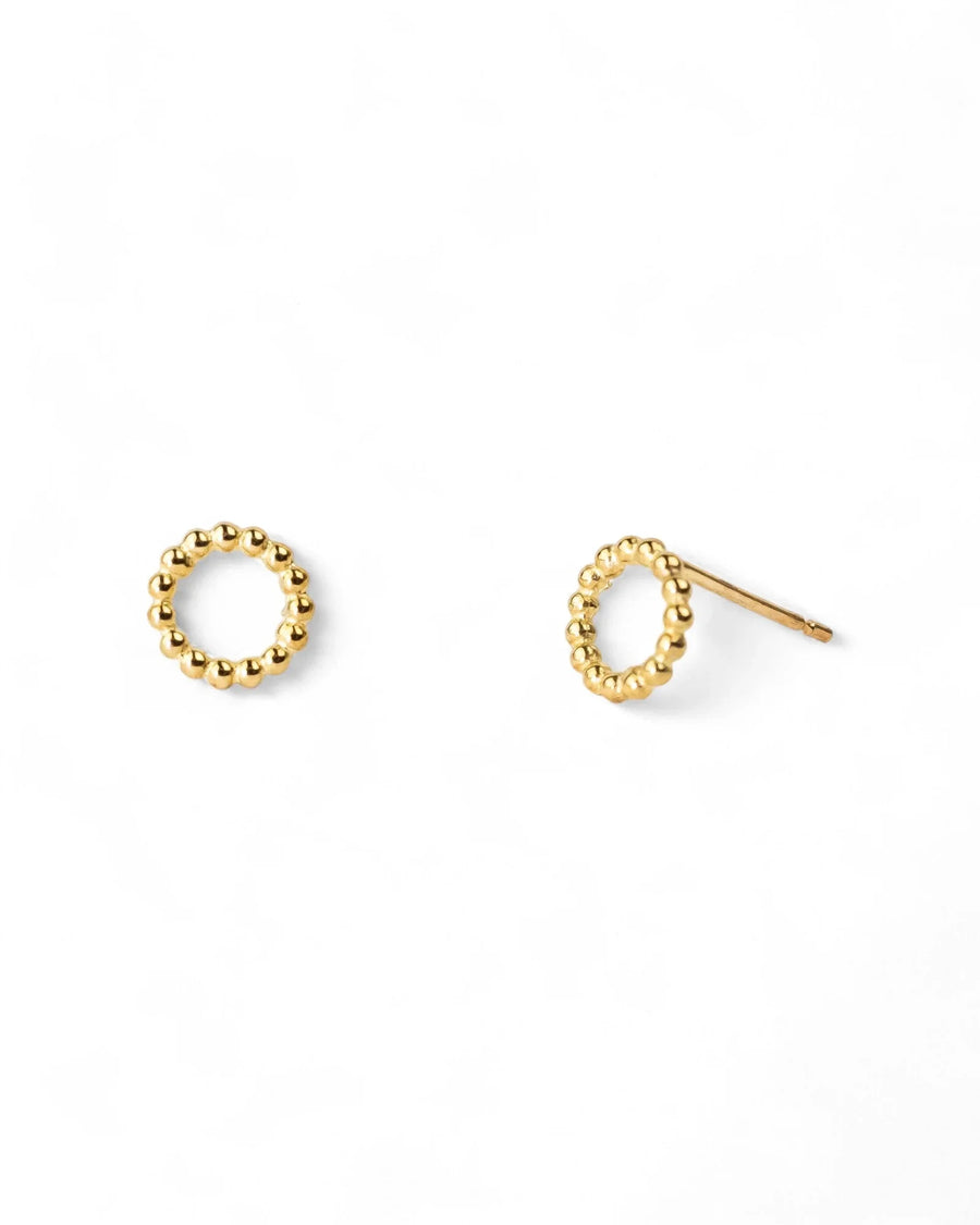 Nugget Ring Yellow Gold Stud Earrings Earrings Pruden and Smith