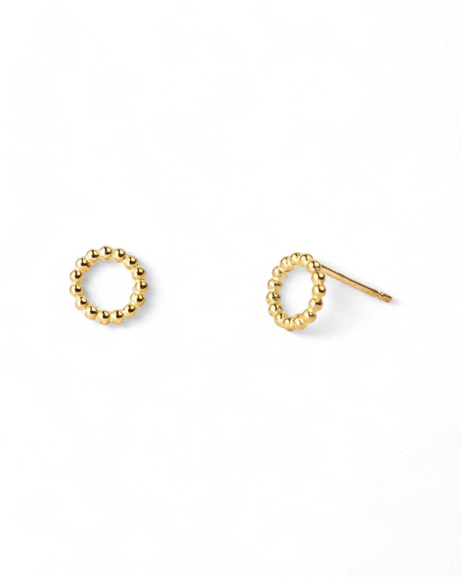Nugget Ring Yellow Gold Stud Earrings Earrings Pruden and Smith