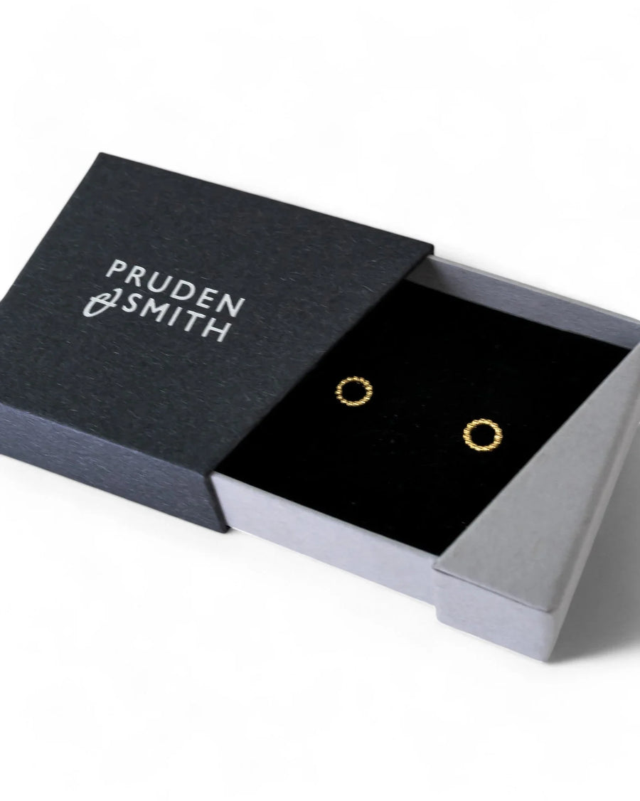 Nugget Ring Yellow Gold Stud Earrings Earrings Pruden and Smith