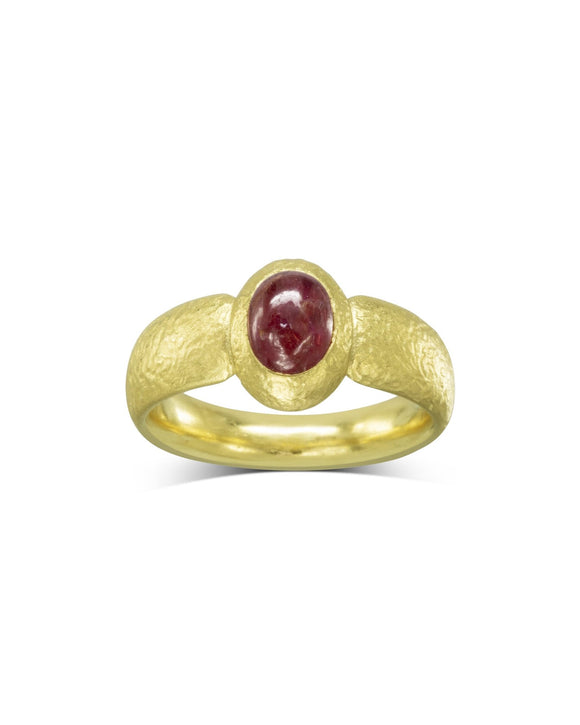 Nugget Ruby and Yellow Gold Ring Ring Pruden and Smith