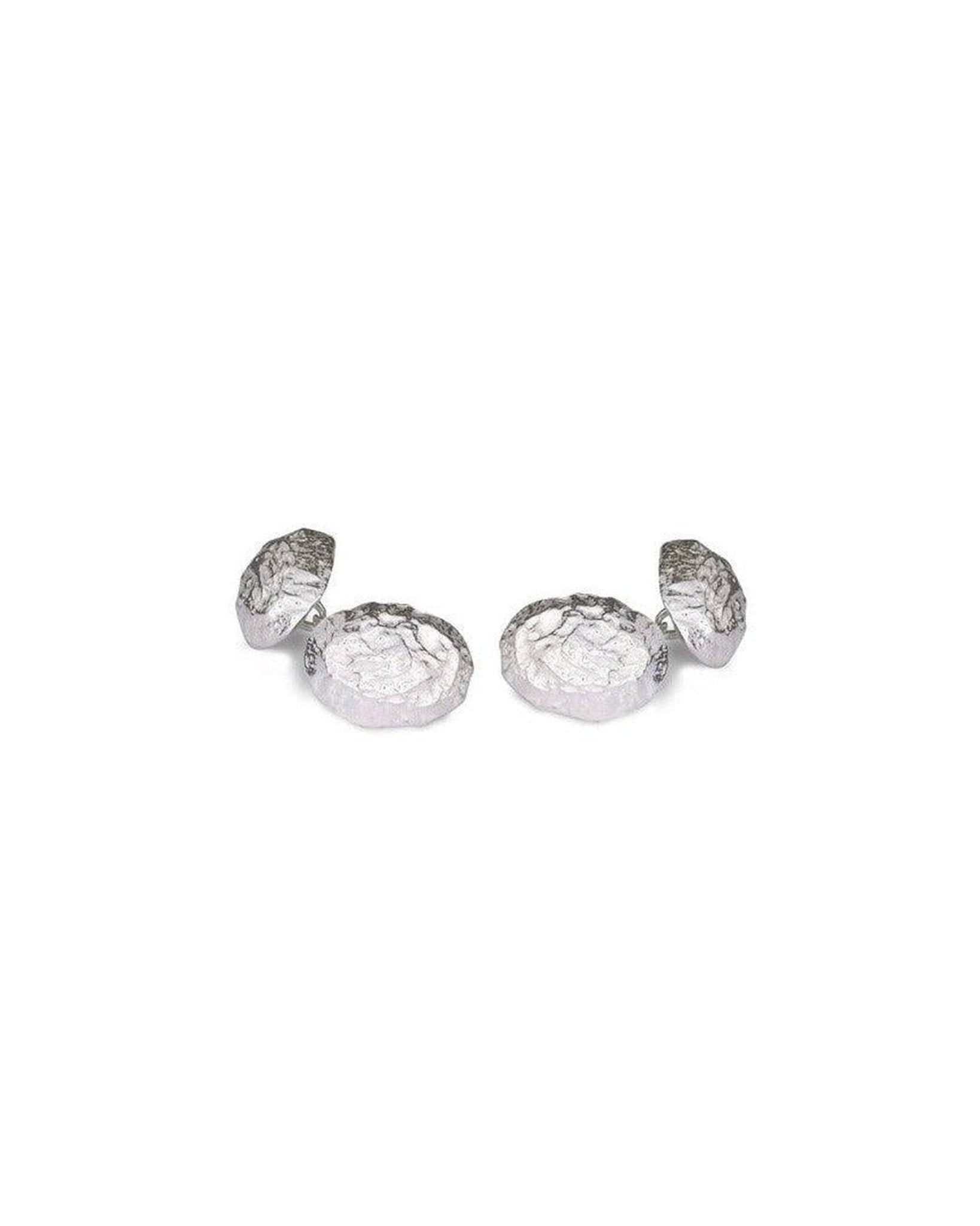 Nugget Silver Cufflinks Cufflink Pruden and Smith