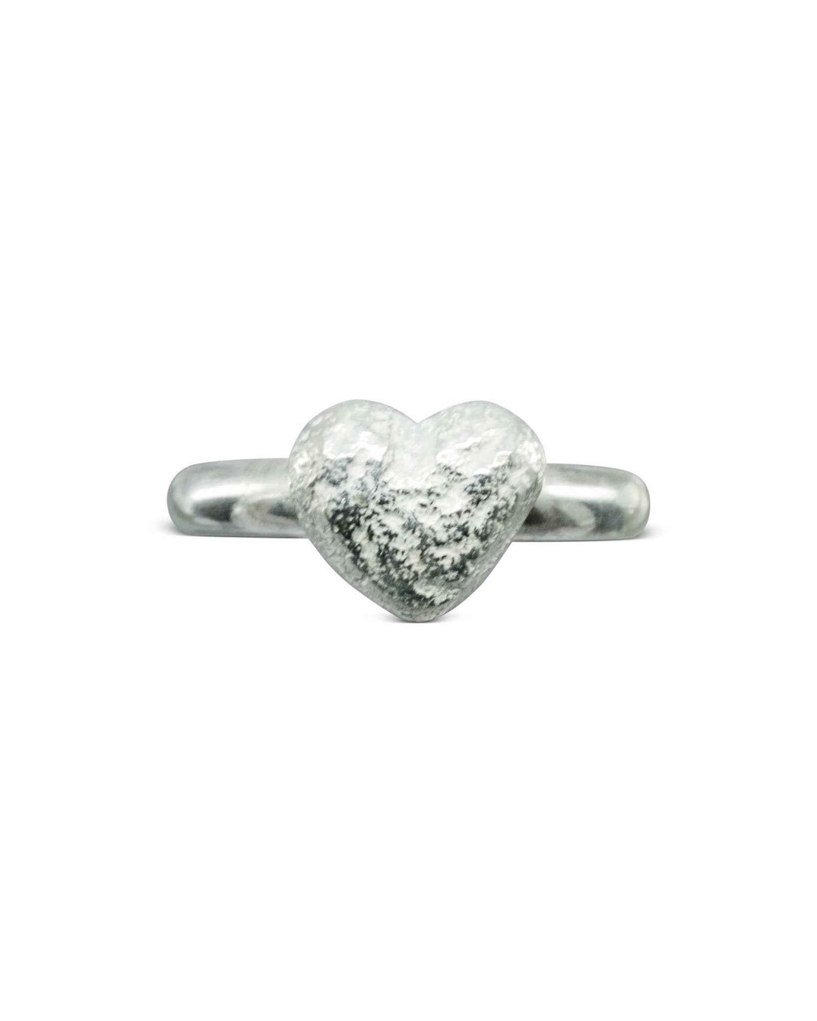 Nugget Silver Heart Ring Ring Pruden and Smith
