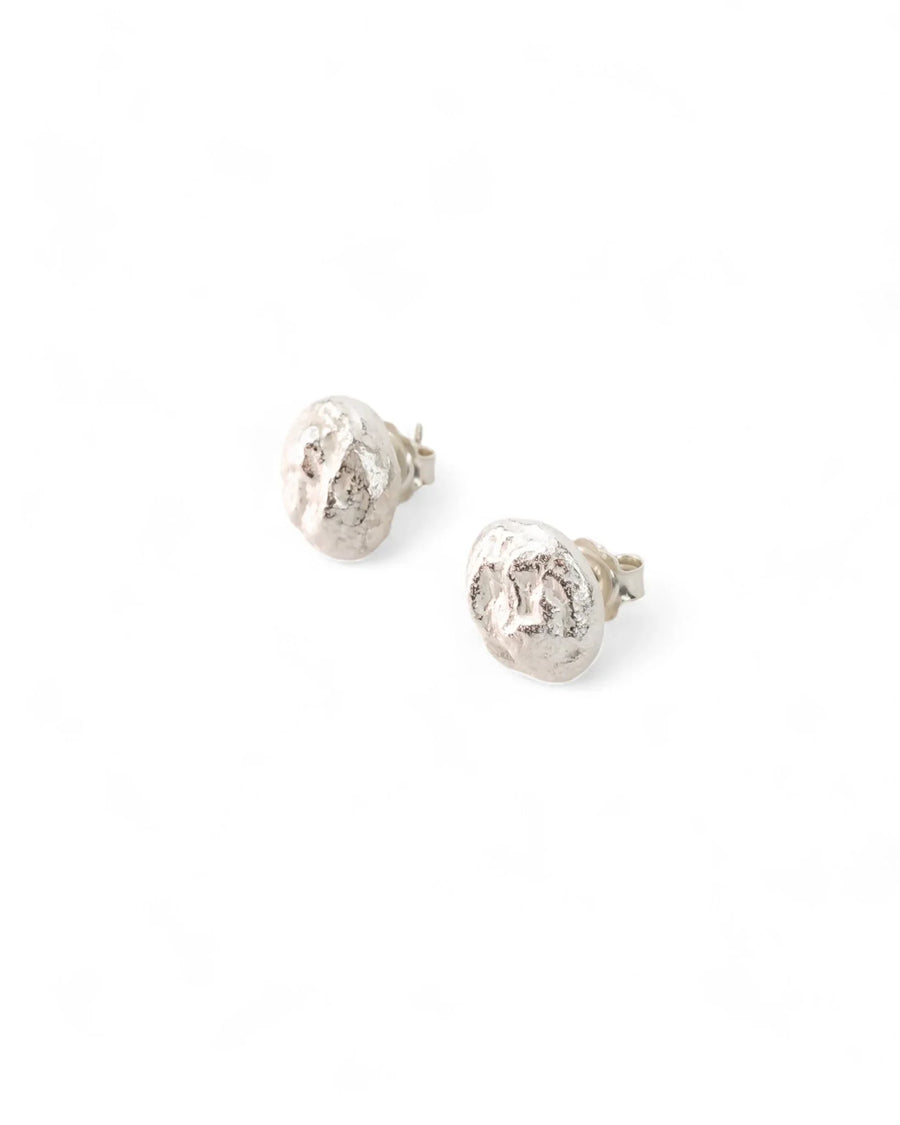 Nugget Silver Stud Earrings Earrings Pruden and Smith