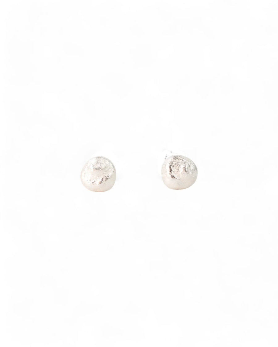 Nugget Silver Stud Earrings Earrings Pruden and Smith