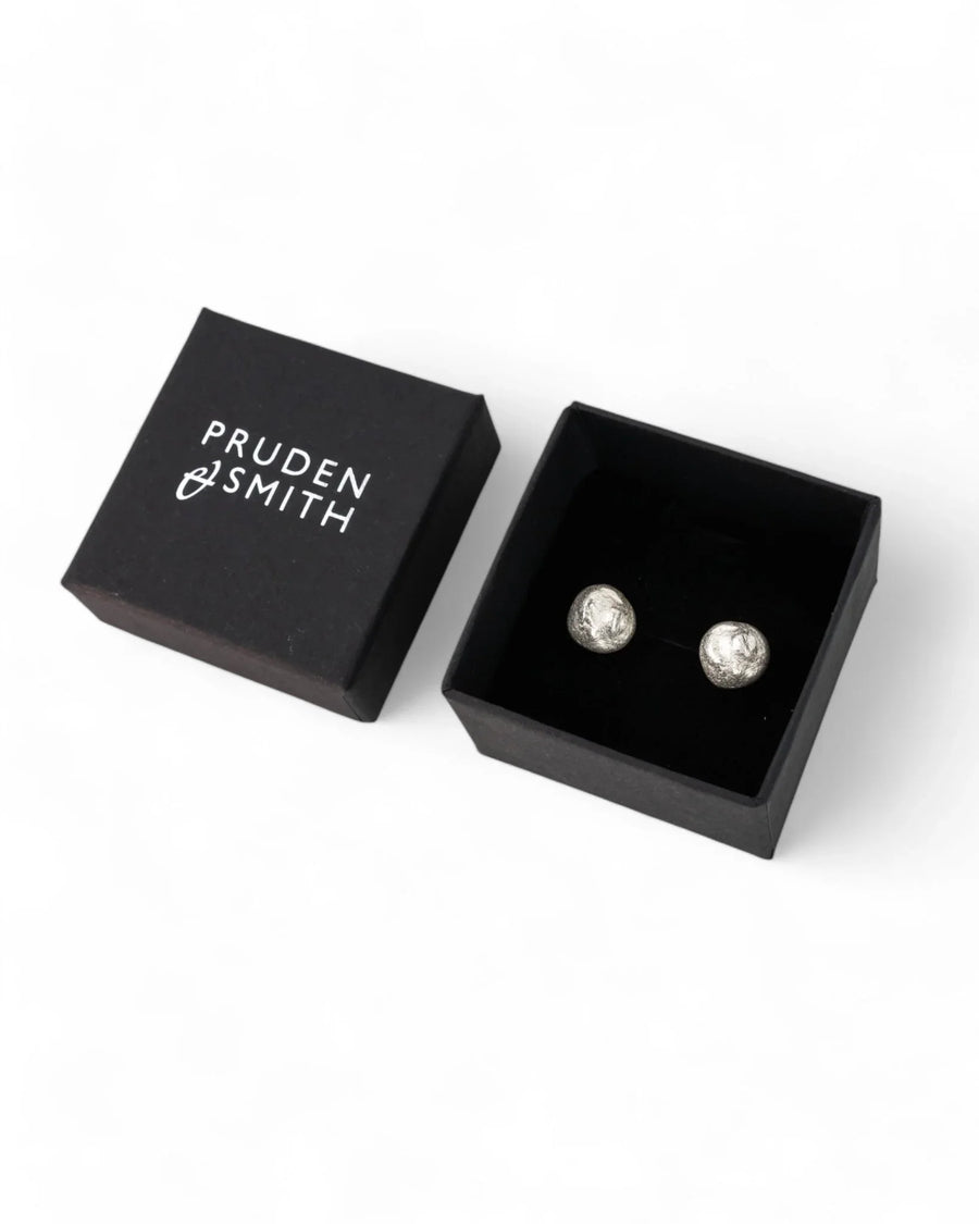 Nugget Silver Stud Earrings Earrings Pruden and Smith