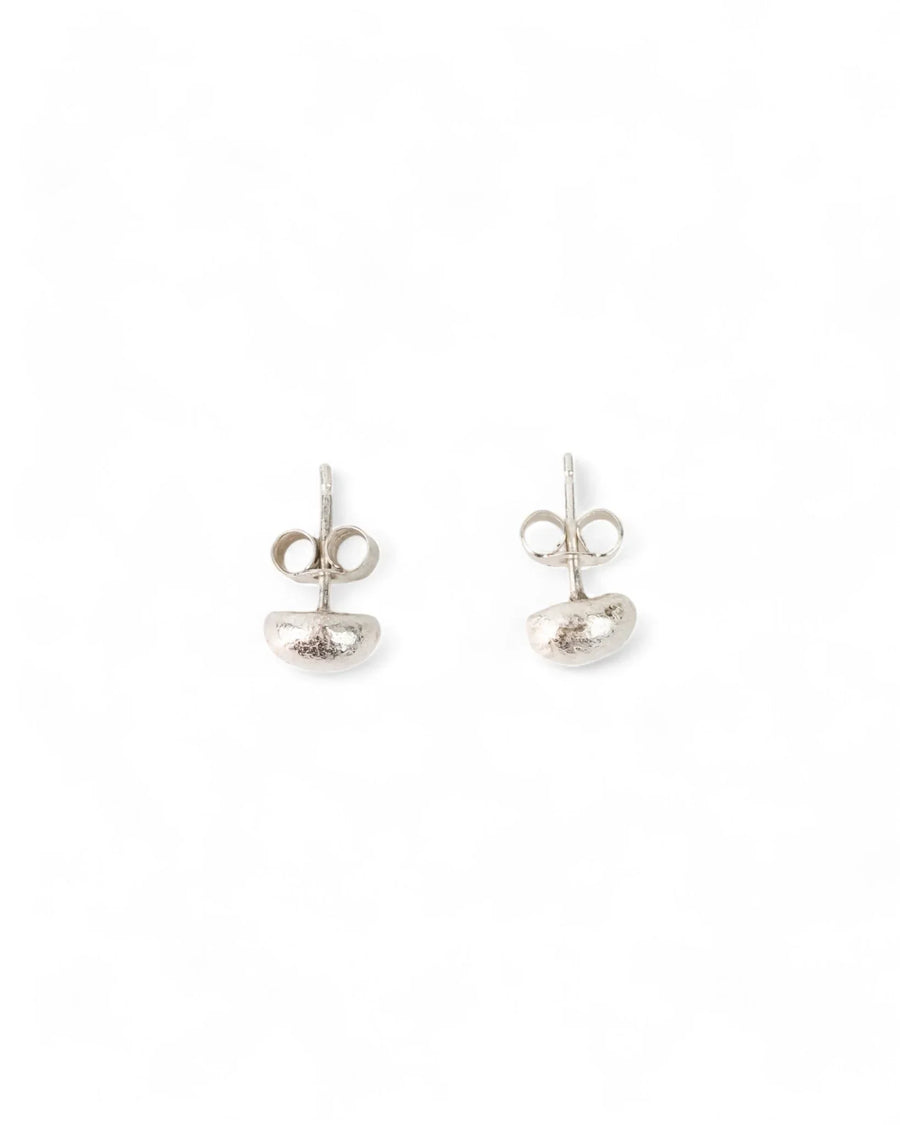 Nugget Silver Stud Earrings Earrings Pruden and Smith