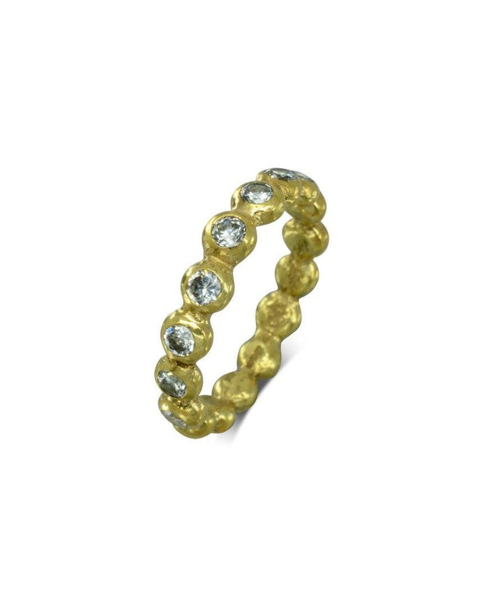 Nugget Yellow Gold Diamond Eternity Ring (4mm) Ring Pruden and Smith