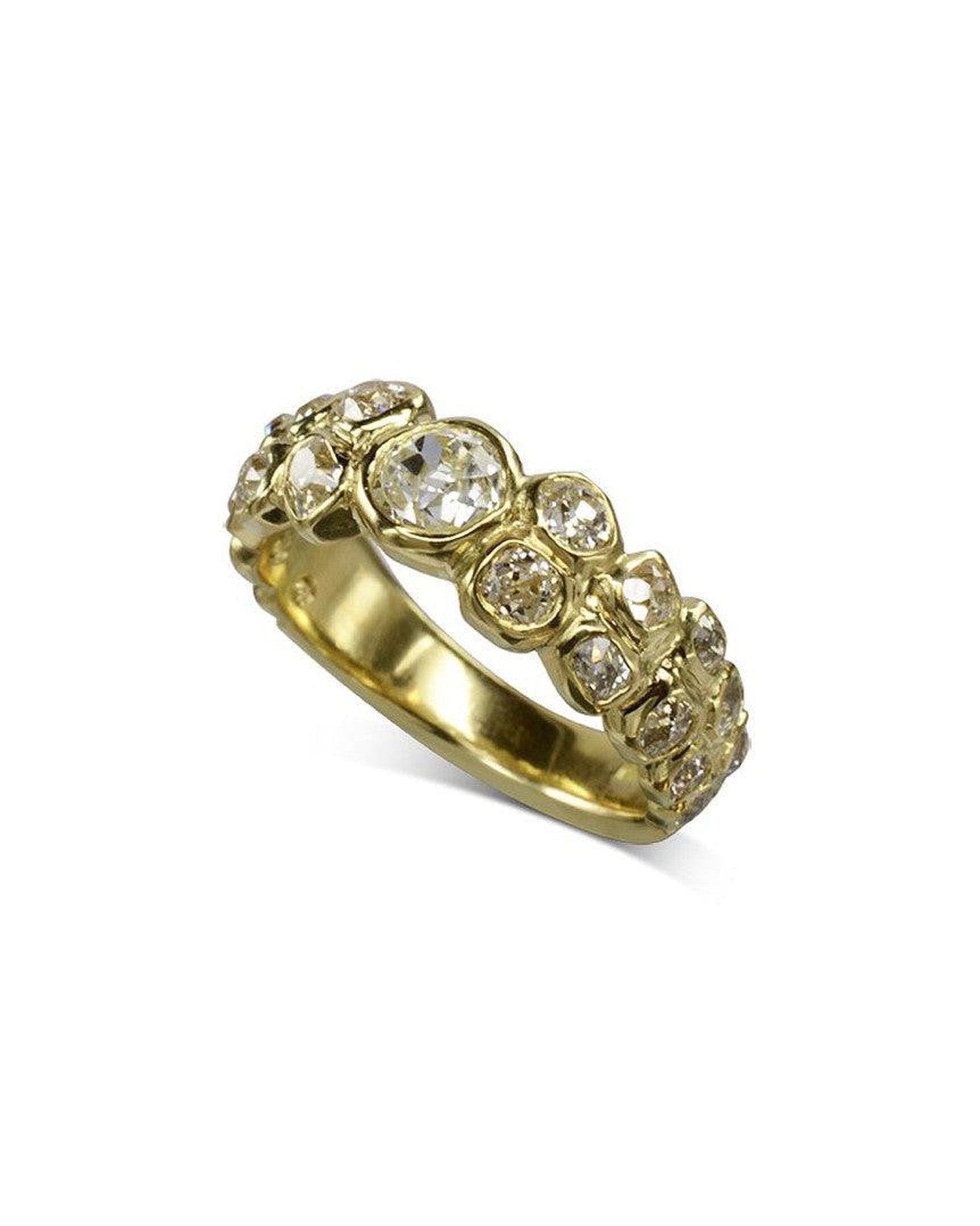 Old Cut Diamond Eternity Ring Ring Pruden and Smith