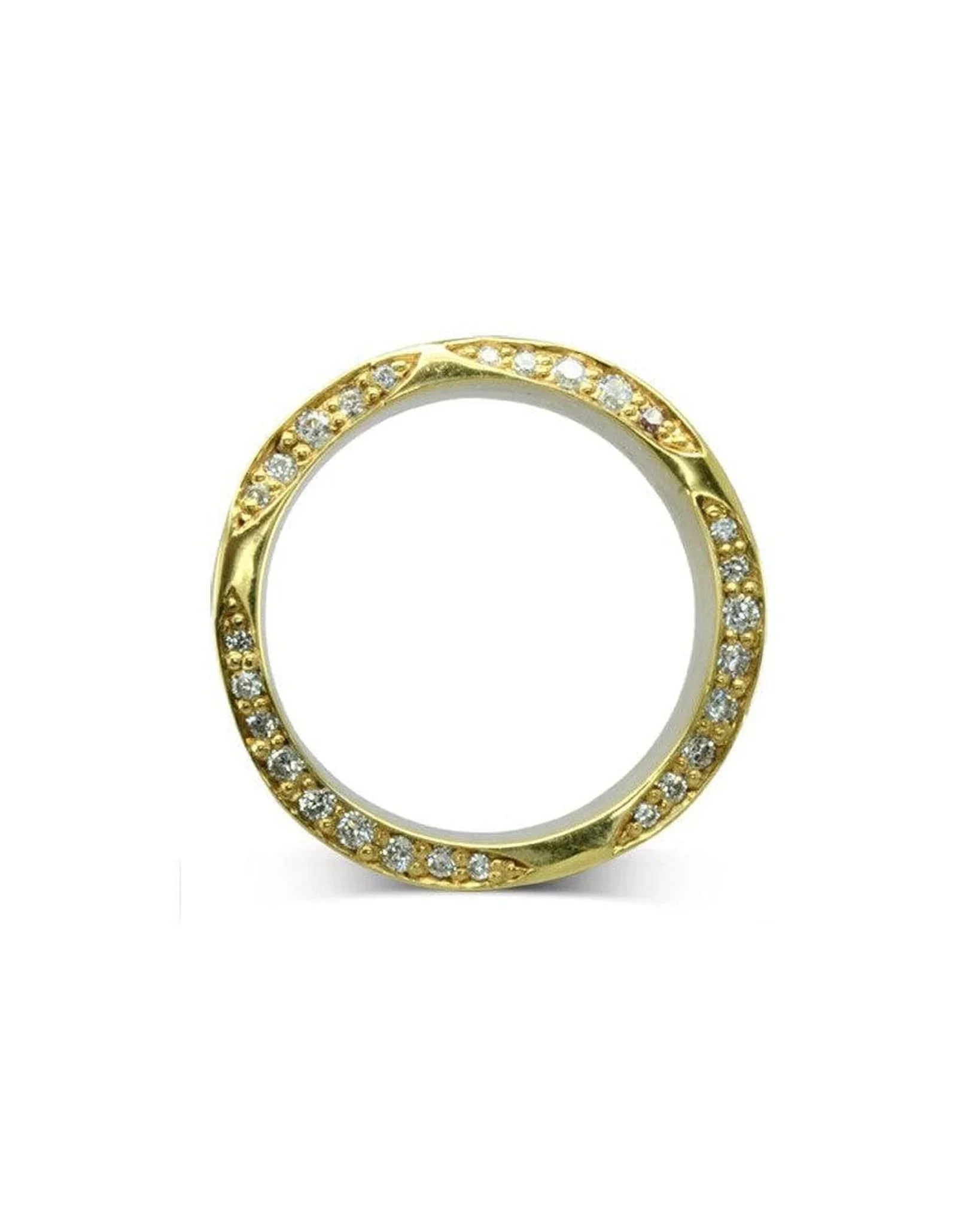 On The Edge Diamond and Sapphire Eternity Ring Ring Pruden and Smith