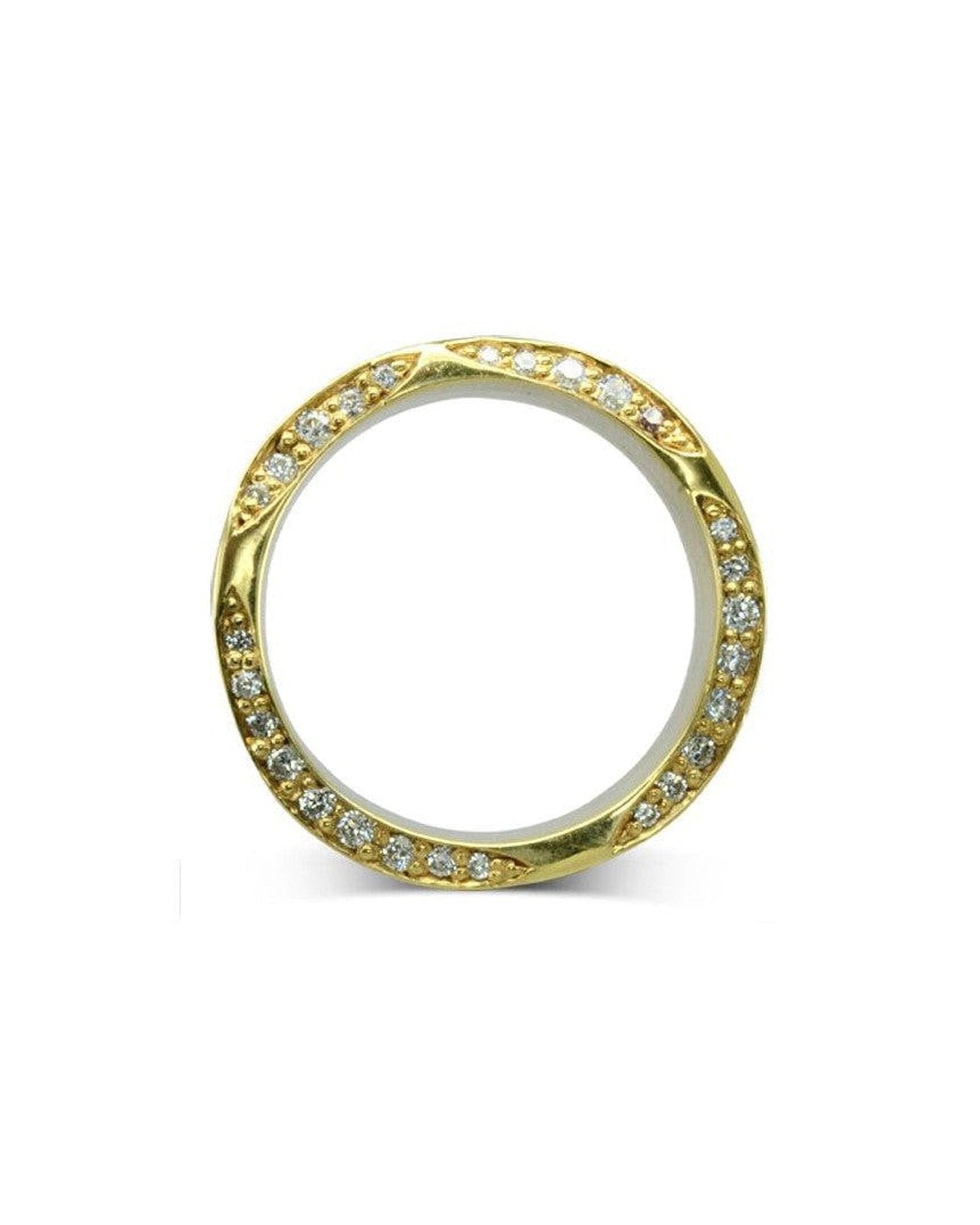On The Edge Diamond and Sapphire Eternity Ring Ring Pruden and Smith