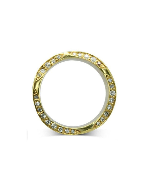 On The Edge Diamond and Sapphire Eternity Ring Ring Pruden and Smith