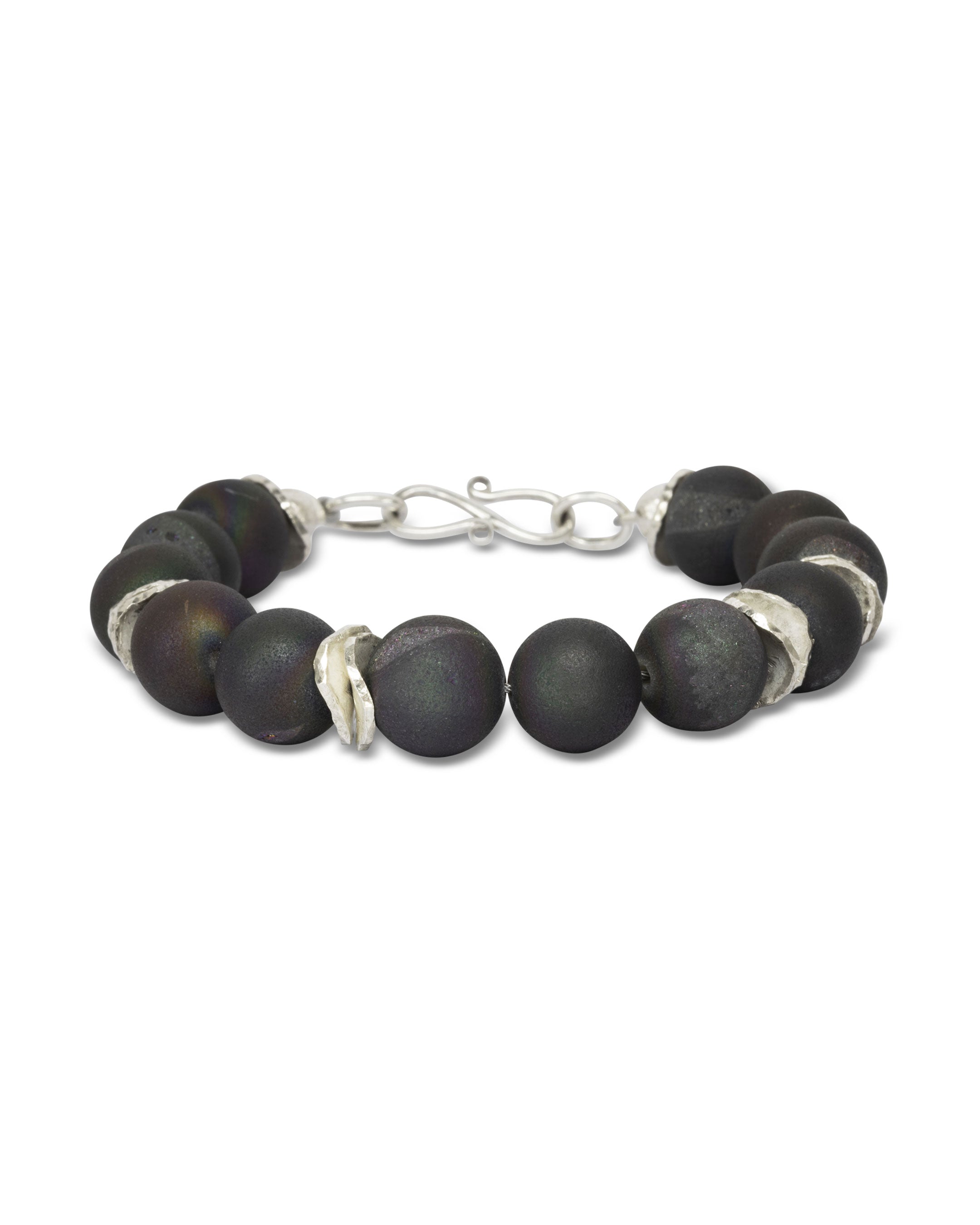 Black Onyx Druzy Bracelet Pruden and Smith