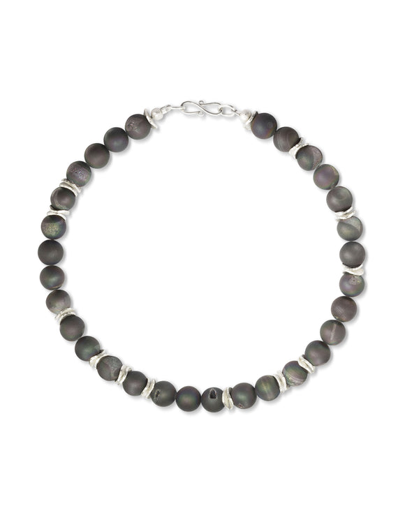 Black Onyx Druzy Necklace Necklace Pruden and Smith