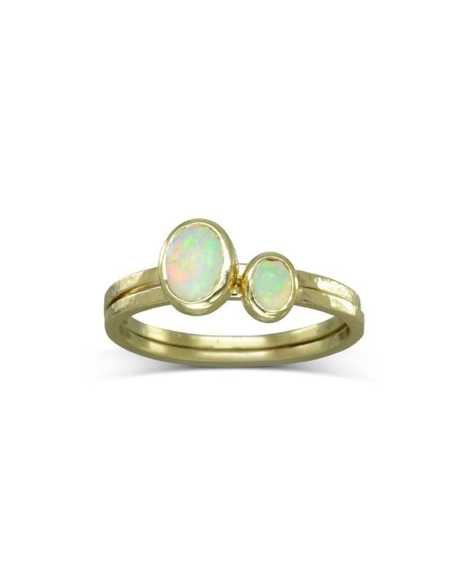 Opal 9ct Gold Stacking Ring Ring Pruden and Smith