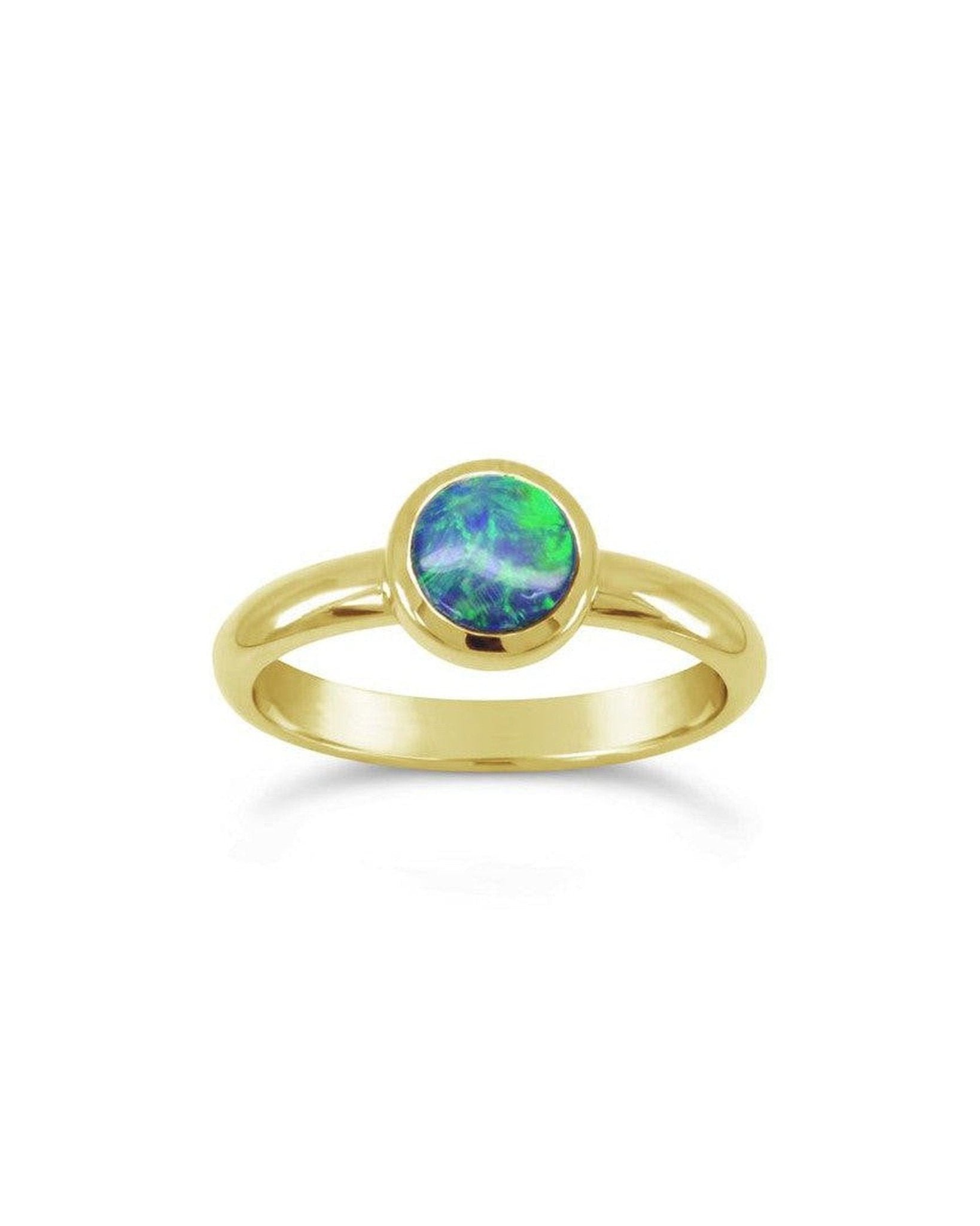 Opal and Yellow Gold Ring Ring Pruden and Smith