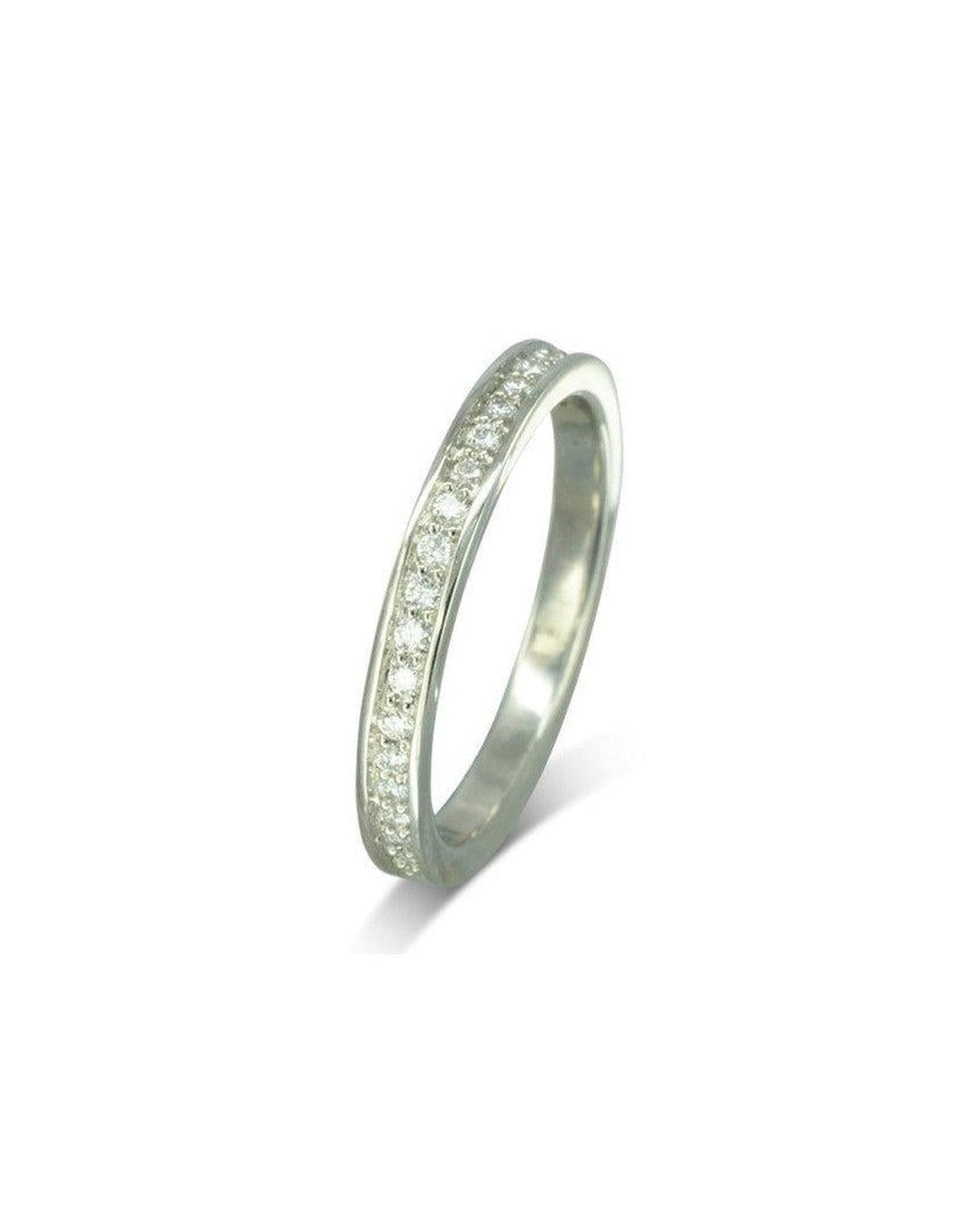 Pavé Diamond Eternity Ring (Narrow) Ring Pruden and Smith Platinum 2.5mm