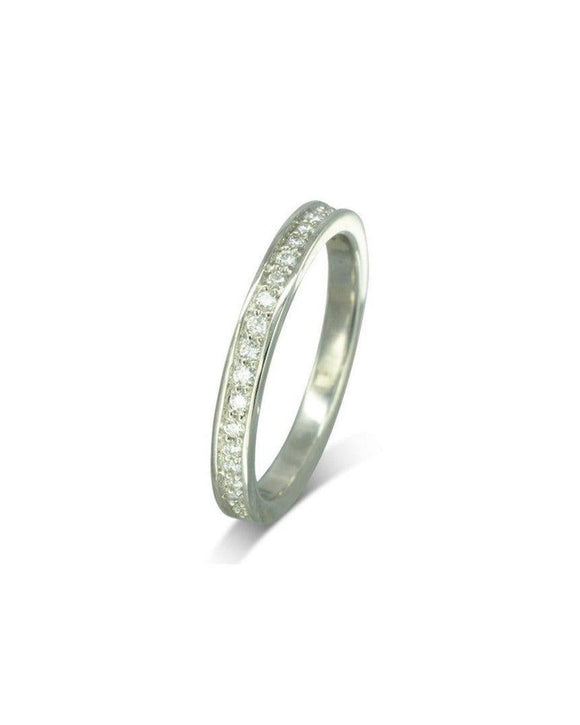Pavé Diamond Eternity Ring (Narrow) Ring Pruden and Smith Platinum 2.5mm