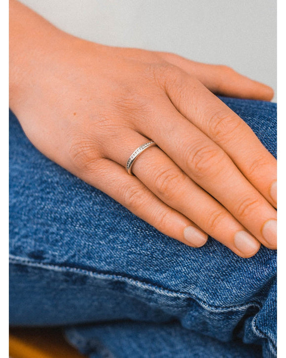 Pavé Diamond Eternity Ring (Narrow) Ring Pruden and Smith