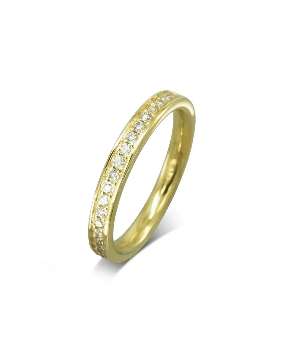 Pavé Diamond Eternity Ring Ring Pruden and Smith 18ct Yellow Gold 100% Full Eternity 1.5mm Diamonds